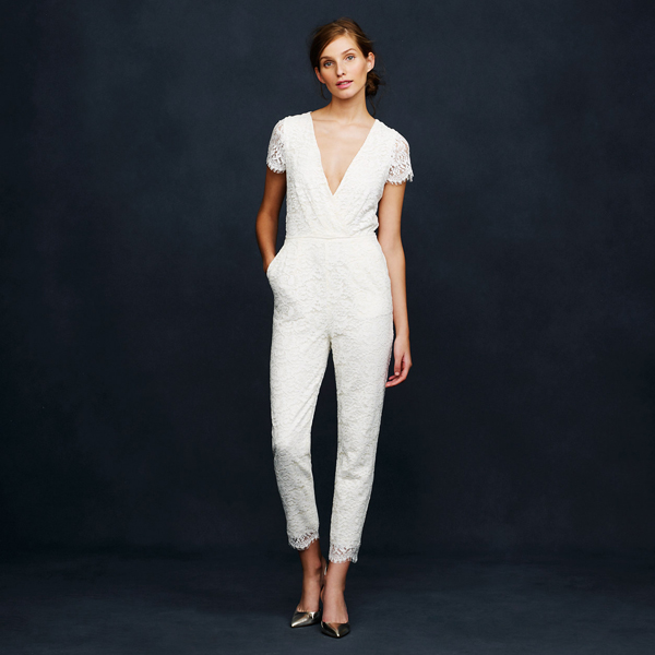 JCrew Brautkleid Jumpsuit aus Spitze