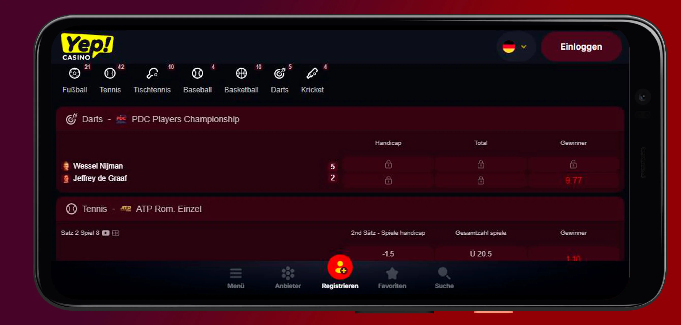 Wett-App Yep Casino